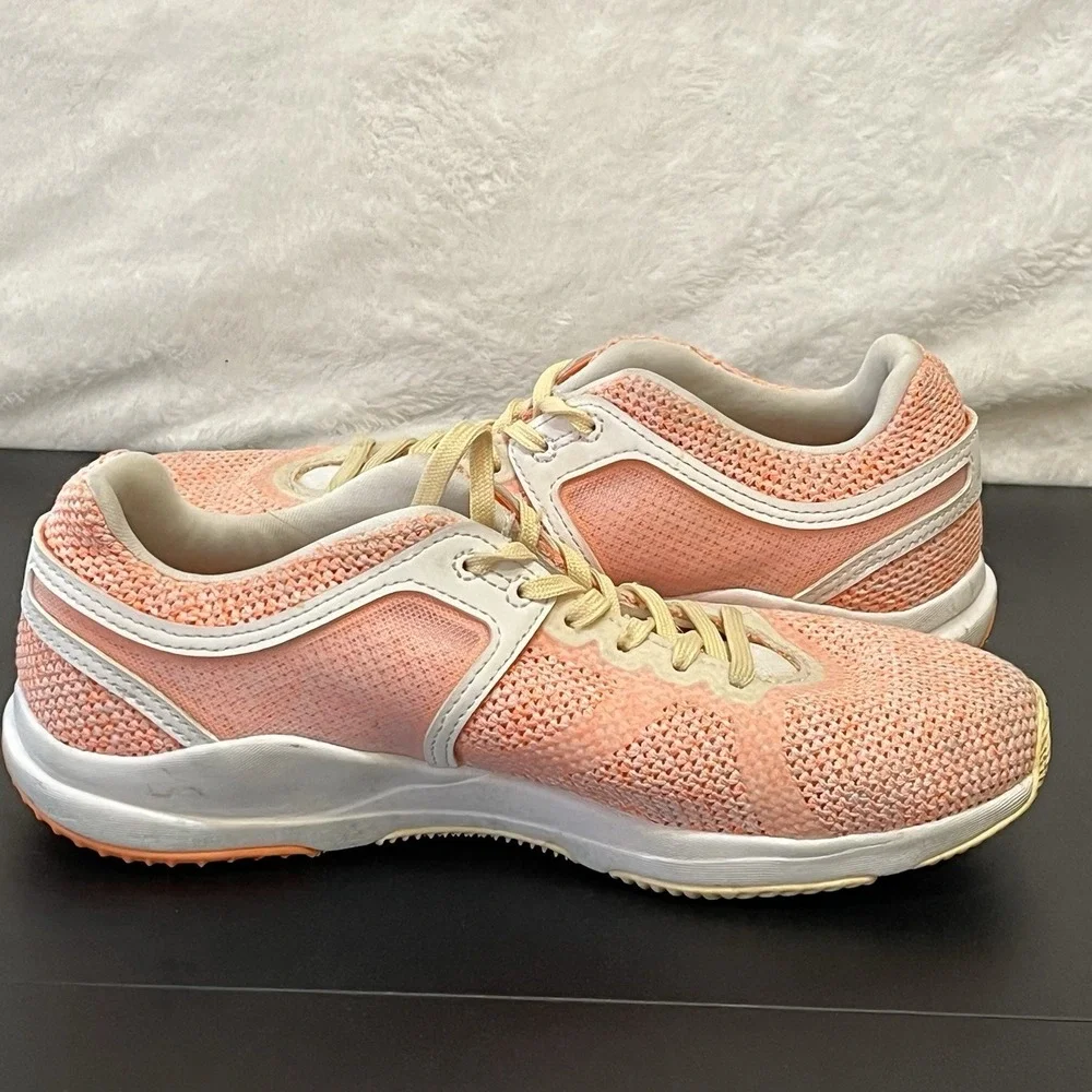 Adidas Crazytrain Tennis Shoes Size 6 CF Orange White BB1515 Sneakers Trainers